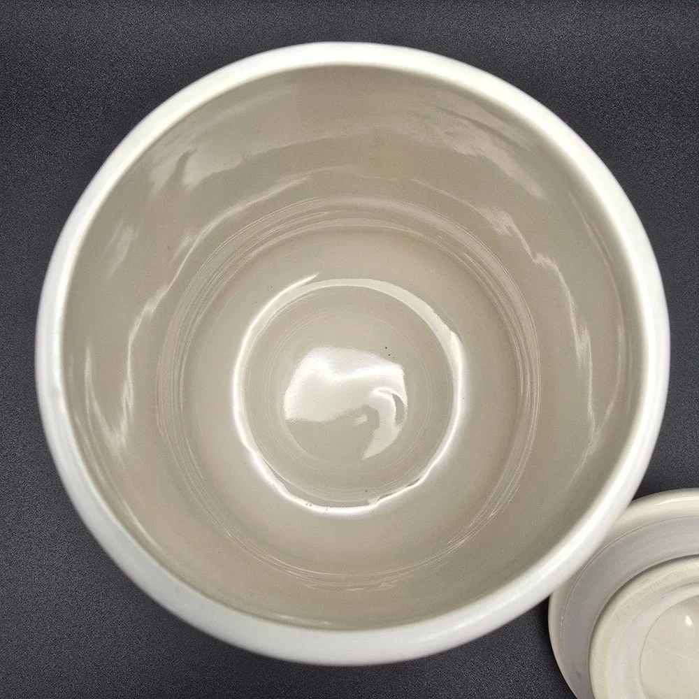 Rae Dunn Artisan Collection Snacks Hand Painted Ceramic Treat‎ Jar with Lid